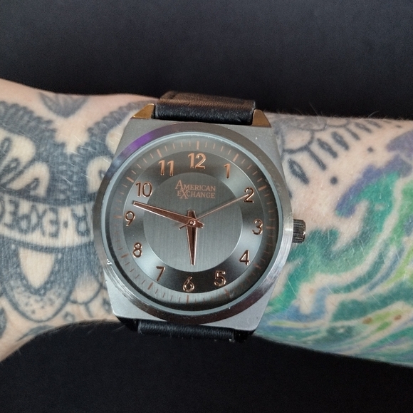 American Exchange Black and Gray Men's Watch - Picture 1 of 8